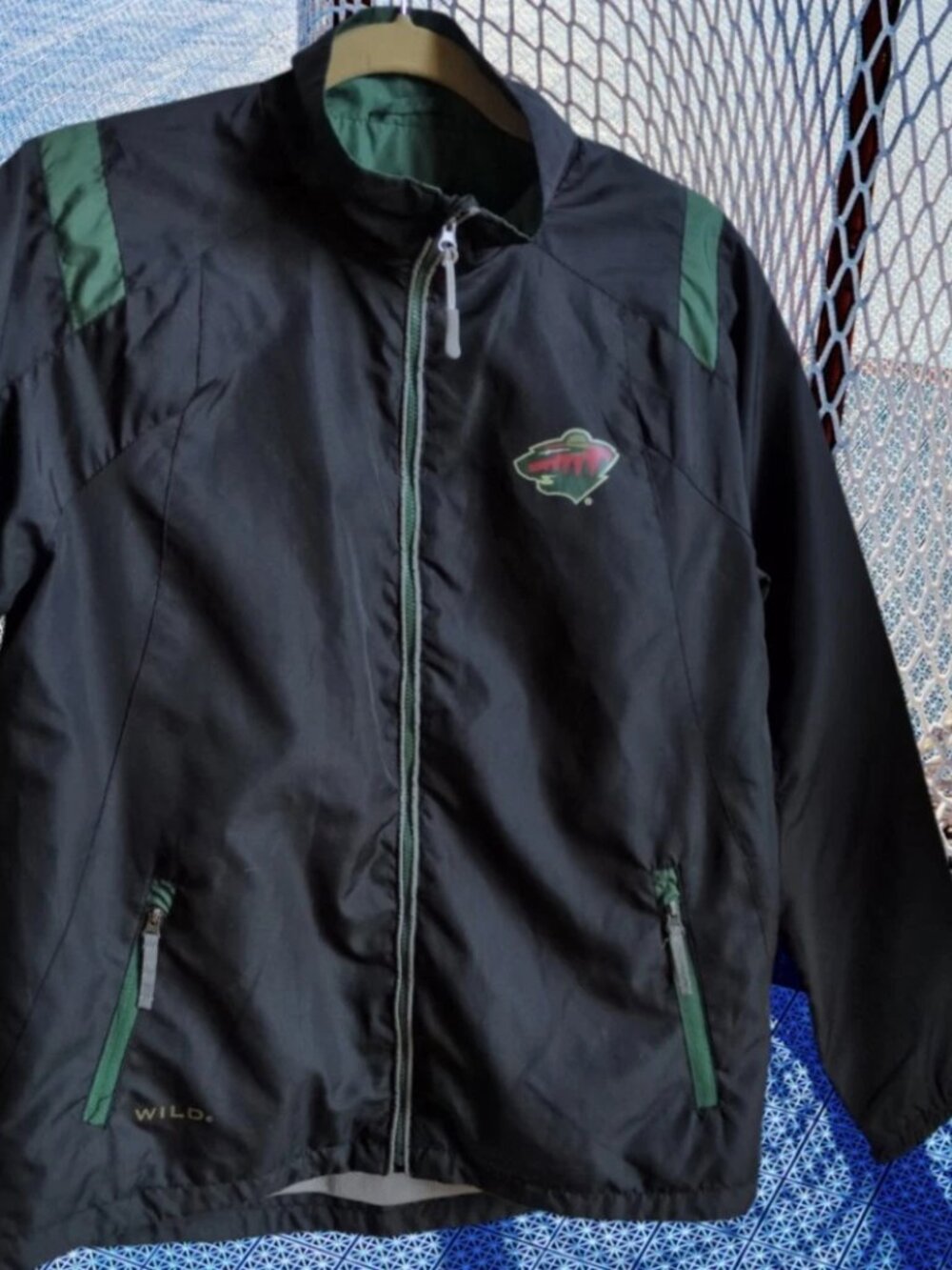 Minnesota Wild NHL Hockey GIII Carl Banks Lightweight Jacket Lined Men's MEDIUM